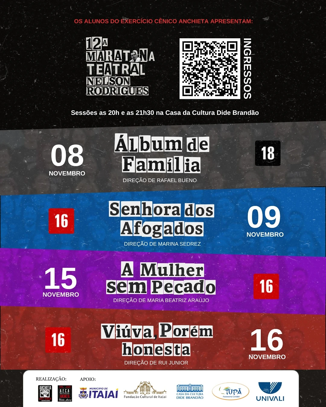 Cartaz oficial do espetáculo